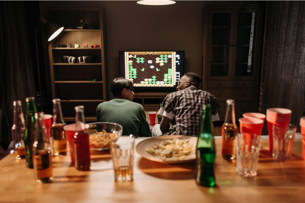 Game console streaming night