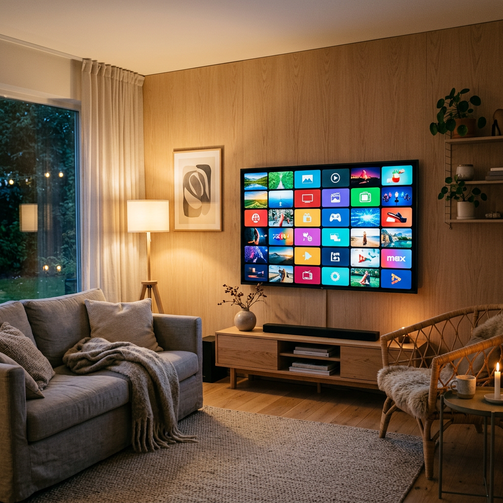 Kanalguide i Livego IPTV Nordic på tv-skärm